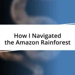 How I Navigated the Amazon Rainforest